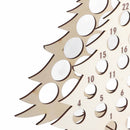 Christmas Advent Calendar Countdown 24 Wooden Christmas Tree Mini Alcohol Holder Wine Bottle Stand Decoration Gifts