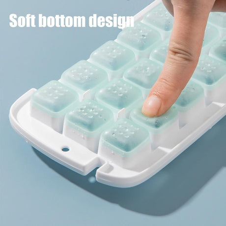 Press Ice Cube Maker Box DIY Ice Tray Mould Quick Ice Maker Box for Whisky Cocktails Juices