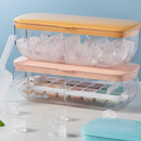 Press Ice Cube Maker Box DIY Ice Tray Mould Quick Ice Maker Box for Whisky Cocktails Juices