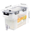 3.5 L Plastic Drink Dispenser Beverage Dispenser with Spigot Iced Juice Dispenser for Fridge Party Daily Use