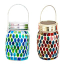Mosaic Solar Lights Outdoor Hanging Lanterns Waterproof Mosaic Solar Lanterns Outdoor Solar Night Lights Table Lamps Decoration