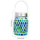Mosaic Solar Lights Outdoor Hanging Lanterns Waterproof Mosaic Solar Lanterns Outdoor Solar Night Lights Table Lamps Decoration