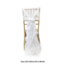 Outdoor Wedding Chair Back Decoration Chair Back Flower European Wedding Decoration Chair Back Long Yarn