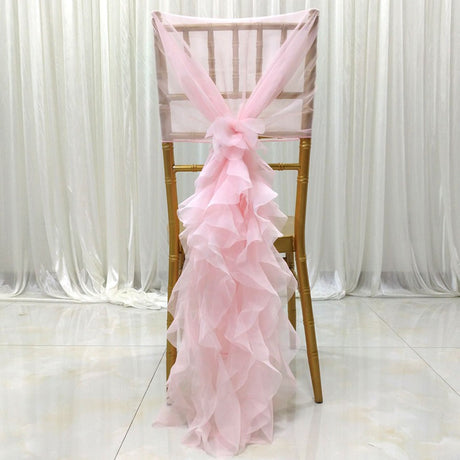 Outdoor Wedding Chair Back Decoration Chair Back Flower European Wedding Decoration Chair Back Long Yarn