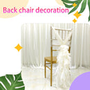 Outdoor Wedding Chair Back Decoration Chair Back Flower European Wedding Decoration Chair Back Long Yarn