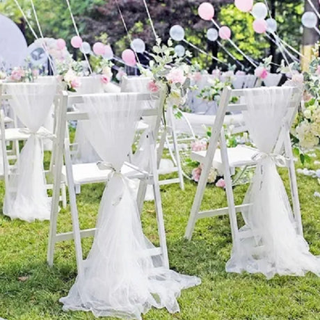 Outdoor Wedding Chair Back Decoration Chair Back Flower European Wedding Decoration Chair Back Long Yarn