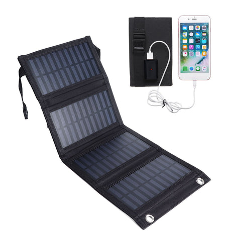 Solar Panel Charger 20W 5.5V Foldable Portable Strong Power Output Solar Charger for Charging Mobile Phones Outdoors MP04B