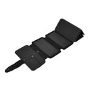 Solar Power Bank Foldable Dual Output Portable Universal Direct Charging Charger for 3 Proof Mobile Power Supply Black 5 Fold