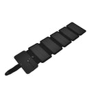 Solar Power Bank Foldable Dual Output Portable Universal Direct Charging Charger for 3 Proof Mobile Power Supply Black 5 Fold