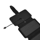 Solar Power Bank Foldable Dual Output Portable Universal Direct Charging Charger for 3 Proof Mobile Power Supply Black 5 Fold