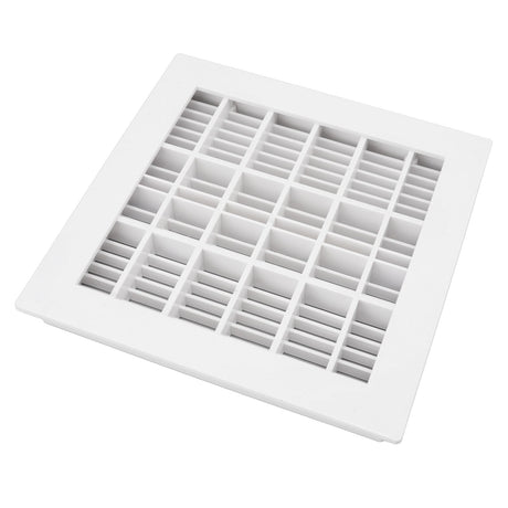 SP‑1031 Pool Main Drain 25.3x25.3cm Replacement Pool Square Main Drain for Swimming Pools Massage Pools SPA Pools White