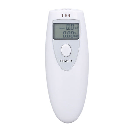 Portable Alcohol Tester Accurate Breath Alcohol Tester ABS Alcoholic Tester White
