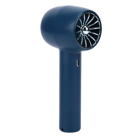 Handheld Fan Handheld 3 Levels Adjustable Speed 2 in 1 USB Charge Strong Power Portable Low Noise Portable Fan Handheld Blue