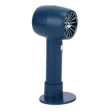 Handheld Fan Handheld 3 Levels Adjustable Speed 2 in 1 USB Charge Strong Power Portable Low Noise Portable Fan Handheld Blue