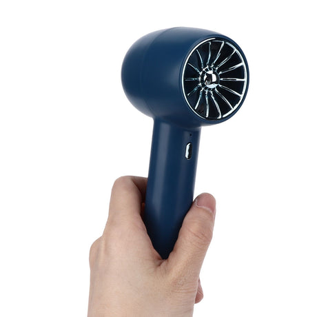 Handheld Fan Handheld 3 Levels Adjustable Speed 2 in 1 USB Charge Strong Power Portable Low Noise Portable Fan Handheld Blue