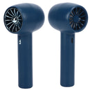 Handheld Fan Handheld 3 Levels Adjustable Speed 2 in 1 USB Charge Strong Power Portable Low Noise Portable Fan Handheld Blue