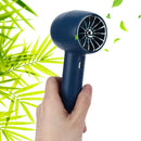Handheld Fan Handheld 3 Levels Adjustable Speed 2 in 1 USB Charge Strong Power Portable Low Noise Portable Fan Handheld Blue