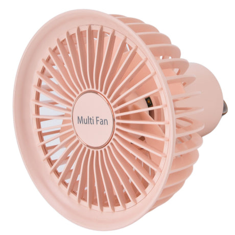 Electric Fan Portable Multifunctional Usb Charging Outdoor Hanging Battery Powered Fan for Home Office Study Camping Pink