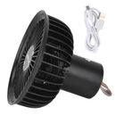 Electric Fan Portable Multifunctional Usb Charging Outdoor Hanging Battery Powered Fan for Home Office Study Camping Black