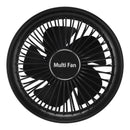 Electric Fan Portable Multifunctional Usb Charging Outdoor Hanging Battery Powered Fan for Home Office Study Camping Black