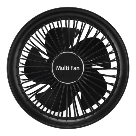 Electric Fan Portable Multifunctional Usb Charging Outdoor Hanging Battery Powered Fan for Home Office Study Camping Black