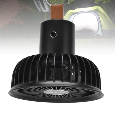 Electric Fan Portable Multifunctional Usb Charging Outdoor Hanging Battery Powered Fan for Home Office Study Camping Black