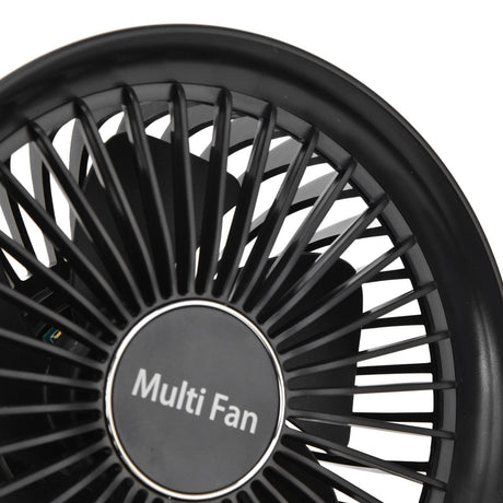 Electric Fan Portable Multifunctional Usb Charging Outdoor Hanging Battery Powered Fan for Home Office Study Camping Black