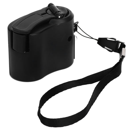 USB Hand Crank Phone Charger Portable Hand Power USB Charger for Outdoor Hiking Camping Black