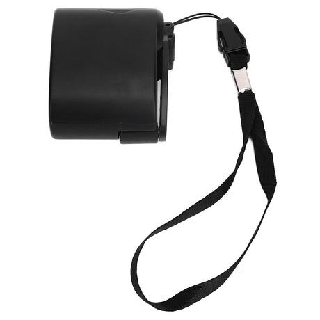 USB Hand Crank Phone Charger Portable Hand Power USB Charger for Outdoor Hiking Camping Black