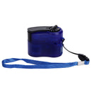 USB Hand Crank Phone Charger Portable Hand Power USB Charger for Outdoor Hiking Camping Blue