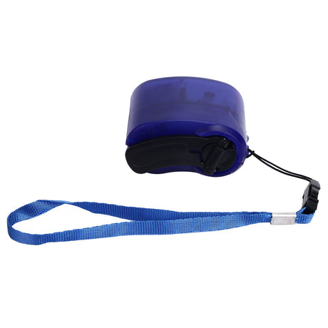 USB Hand Crank Phone Charger Portable Hand Power USB Charger for Outdoor Hiking Camping Blue