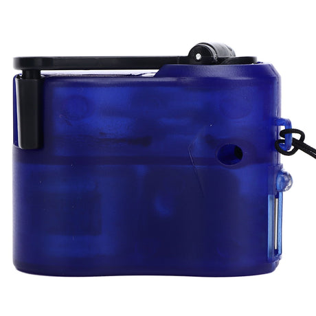 USB Hand Crank Phone Charger Portable Hand Power USB Charger for Outdoor Hiking Camping Blue