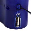 USB Hand Crank Phone Charger Portable Hand Power USB Charger for Outdoor Hiking Camping Blue
