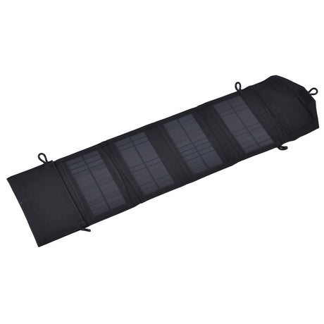 15W 5V Portable Solar Folding Panel Power Station Outdoor USB Solar Panel Power Bank for Camping Traveling
