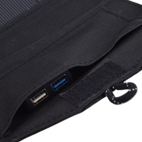 15W 5V Portable Solar Folding Panel Power Station Outdoor USB Solar Panel Power Bank for Camping Traveling