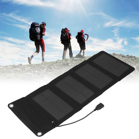 Solar Charger Portable Folding High Conversion Efficiency 7W Protection Battery Power Solar Panel Charger