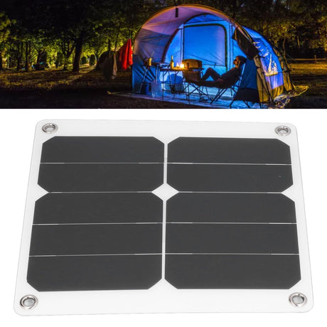 15W Solar Panels USB High Conversion Efficiency Light 5V Portable Solar Power Bank for Camping Hiking Biking