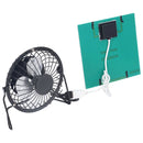 Polysilicon Solar Panel Fan Small Portable USB Solar Powered Fan for Travel Fishing Picnic 3W 6V