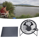 Polysilicon Solar Panel Fan Small Portable USB Solar Powered Fan for Travel Fishing Picnic 3W 6V