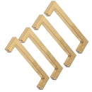 4 Sets Cabinet Door Handle Golden Stainless Steel Wardrobe Handles Replacement Kitchen Cupboard Pull12x12x96mm