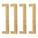 4 Sets Cabinet Door Handle Golden Stainless Steel Wardrobe Handles Replacement Kitchen Cupboard Pull12x12x160mm