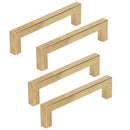 4 Sets Cabinet Door Handle Golden Stainless Steel Wardrobe Handles Replacement Kitchen Cupboard Pull12x12x160mm