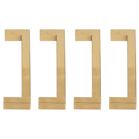 4 Sets Cabinet Door Handle Golden Stainless Steel Wardrobe Handles Replacement Kitchen Cupboard Pull12x12x160mm
