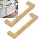4 Sets Cabinet Door Handle Golden Stainless Steel Wardrobe Handles Replacement Kitchen Cupboard Pull12x12x160mm