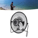 Mini Solar Fan 6V 3.5W USB Solar Powered Black Polysilicon Material Portable Solar Panel Fan for Picnic Fishing