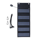 9W Solar Panel Portable Foldable Green Power High Conversion Rate Black Solar Panel Charger for Outdoor Hiking