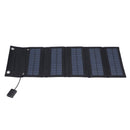 9W Solar Panel Portable Foldable Green Power High Conversion Rate Black Solar Panel Charger for Outdoor Hiking