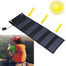 9W Solar Panel Portable Foldable Green Power High Conversion Rate Black Solar Panel Charger for Outdoor Hiking