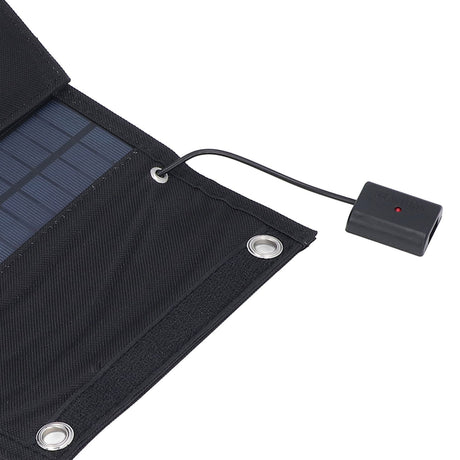 9W Solar Panel Portable Foldable Green Power High Conversion Rate Black Solar Panel Charger for Outdoor Hiking