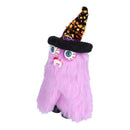 Halloween Dolls Ornament Halloween Plush Gnome with Witch Hat and Vampires Tooth for Halloween DecorationsPurple